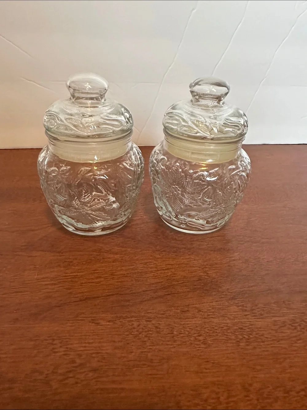 Princess House Fantasia Small Spice Jars. Set of 2